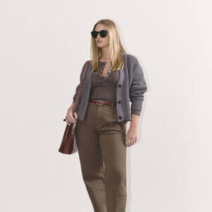 Everlane Women's Utility Barrel Pant in Cocoa Brown, Size 8